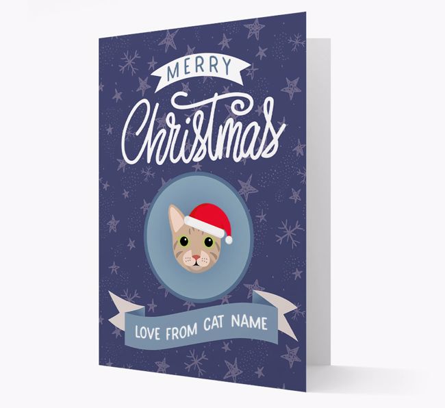 Merry Christmas: Personalised {breedCommonName} Card